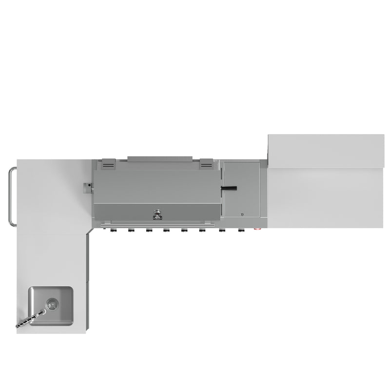 Forno Bulnes 40" Freestanding Gas Range in Stainless Steel, 95,000 BTU, 5 Burners, Rotisserie Kit, FODKT2520WHT