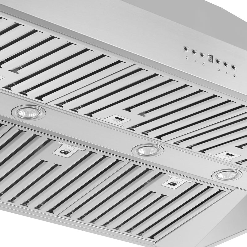 Forno Coppito 48" 1200 CFM Island Range Hood in Stainless Steel, 4-Speed Touch Control, LED Lighting, FRHIS5129-48