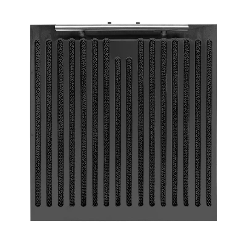 Forno Bari Espresso 30" 600 CFM Under Cabinet Range Hood in Black, LED Lighting, with Stainless Steel Handles, FRHUC5255-30BLK