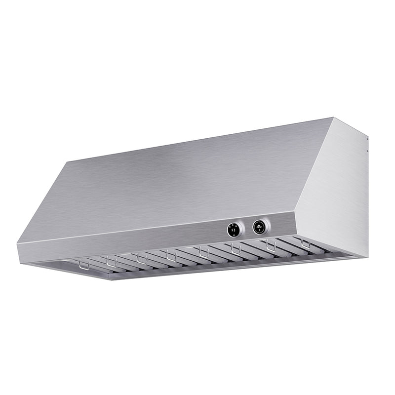 Forno Biagio 48" 1200 CFM Wall Mounted Range Hood in Stainless Steel, Baffle Filters, FRHWM5009-48
