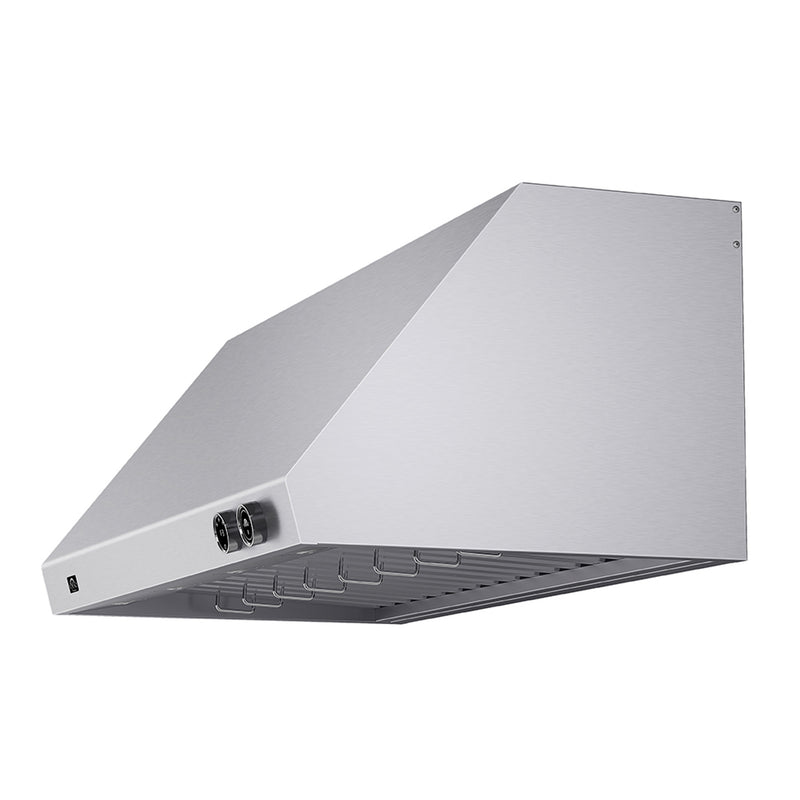 Forno Biagio 48" 1200 CFM Wall Mounted Range Hood in Stainless Steel, Baffle Filters, FRHWM5009-48