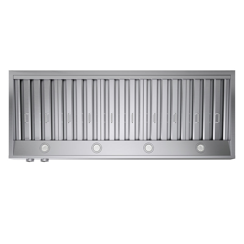 Forno Biagio 60" 1200 CFM Wall Mounted Range Hood in Stainless Steel, Baffle Filters, FRHWM5009-60