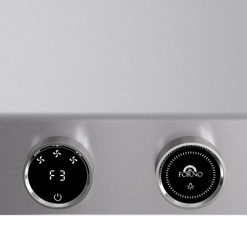 Forno Biagio 30" 600 CFM Wall Mounted Range Hood in Stainless Steel, Baffle Filters, FRHWM5009-30