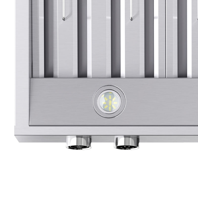 Forno Biagio 30" 600 CFM Wall Mounted Range Hood in Stainless Steel, Baffle Filters, FRHWM5009-30