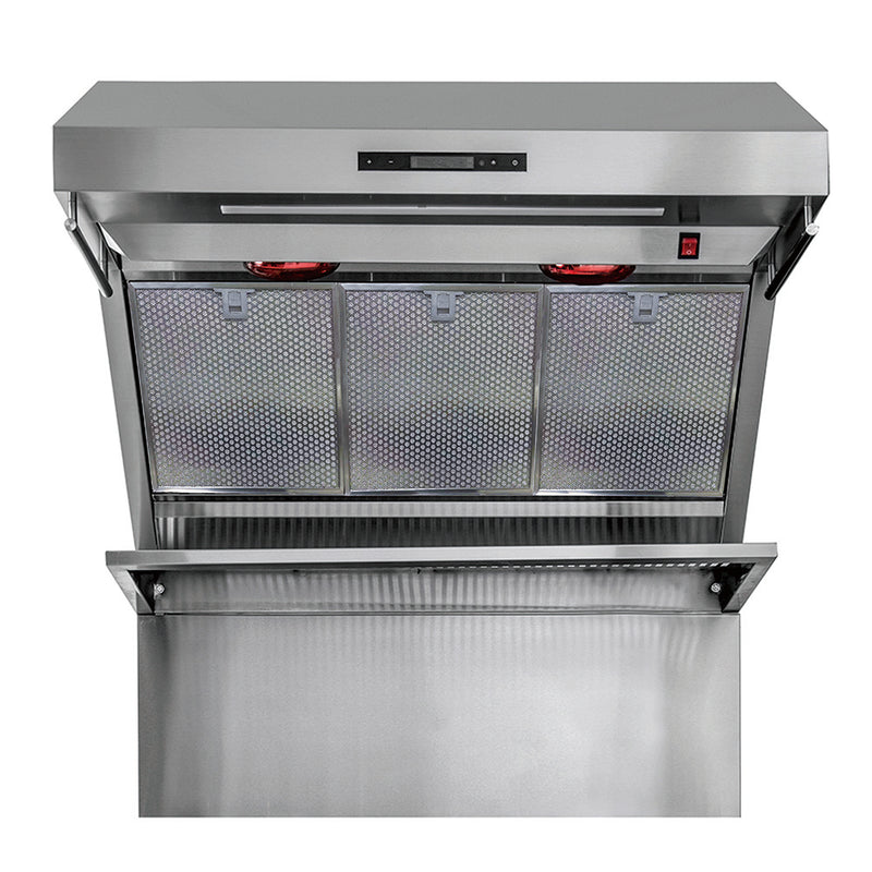 Forno Savona 36-Inch Wall Mount Range Hood, Hybrid Filters, Backsplash Included