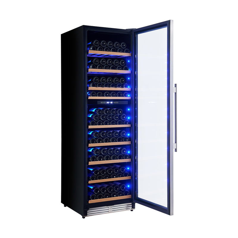 Forno Avellino 24" Dual Zone Wine Cooler, 16 cu.ft. Capacity, Reversible Door, FWCDR6603-24S