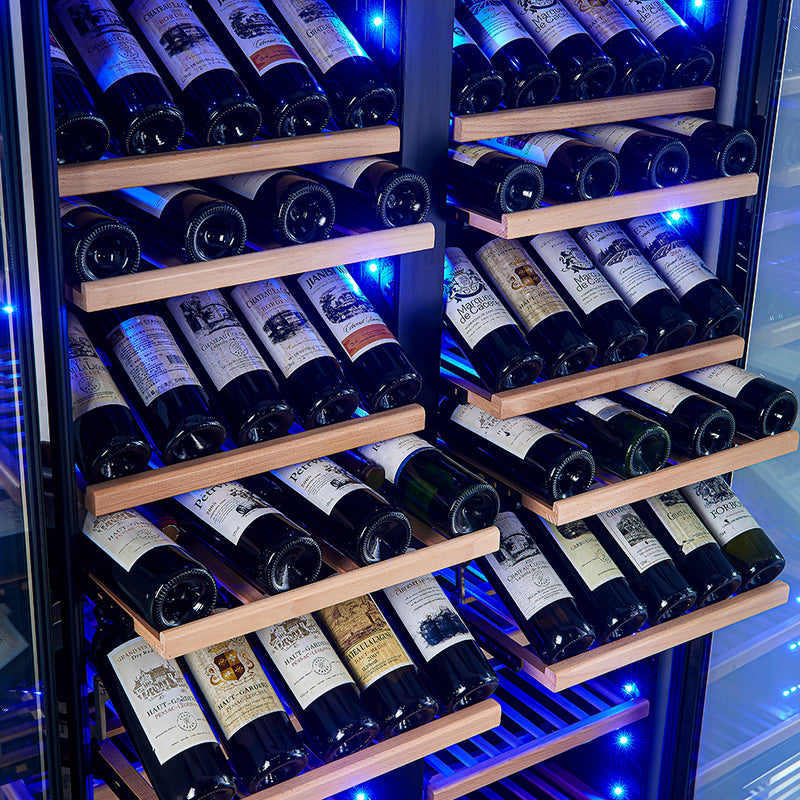 Forno Vernazza 40" Freestanding Wine Cellar, Dual Zone, 166 Bottle Capacity, UV Protection, FWCDR6642-40S