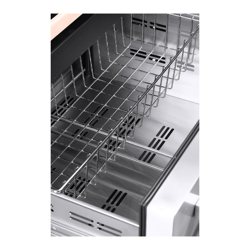 Forno Capraia 30" Freestanding Wine Cooler in Stainless Steel, Dual Temperature Zones, 144 Bottle Capacity, Two Refrigerated Drawers, FWCDR6661-30S