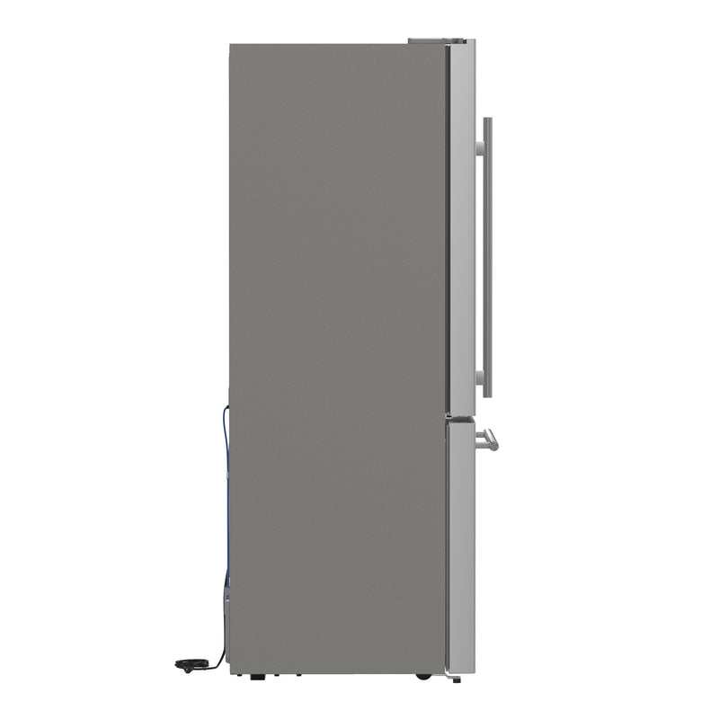Forno Milano Espresso 31" Freestanding Bottom Freezer Refrigerator in Stainless Steel with 17.2 cu. ft., Left Hinge, FFFFD1786-31S