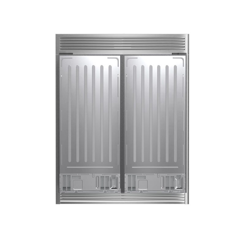 Forno Rizzuto 60" Freestanding Convertible Refrigerator/Freezer Set, 27.6 cu.ft. with Grille Trim, with Stainless Steel Handles, FFFFD1933-60S