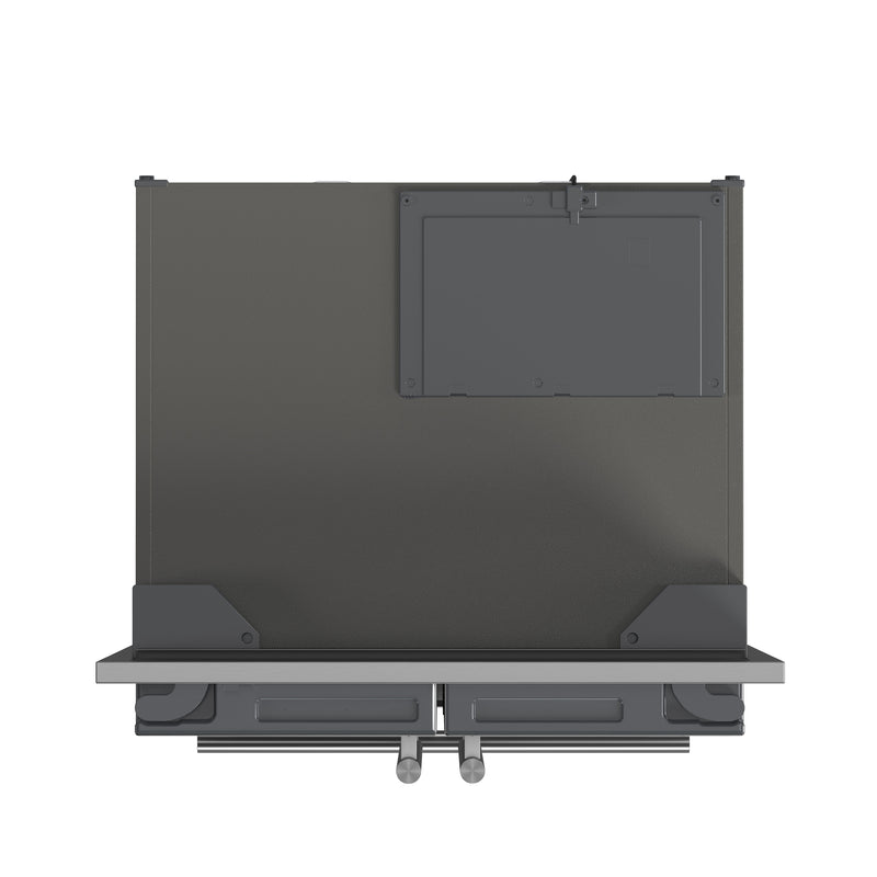 Forno Gallipoli 30" Freestanding French Door Refrigerator in Stainless Steel, 17.5 Cu. Ft. Capacity, Ice Maker with 4” Decorative Grill, FFFFD1974-35SG