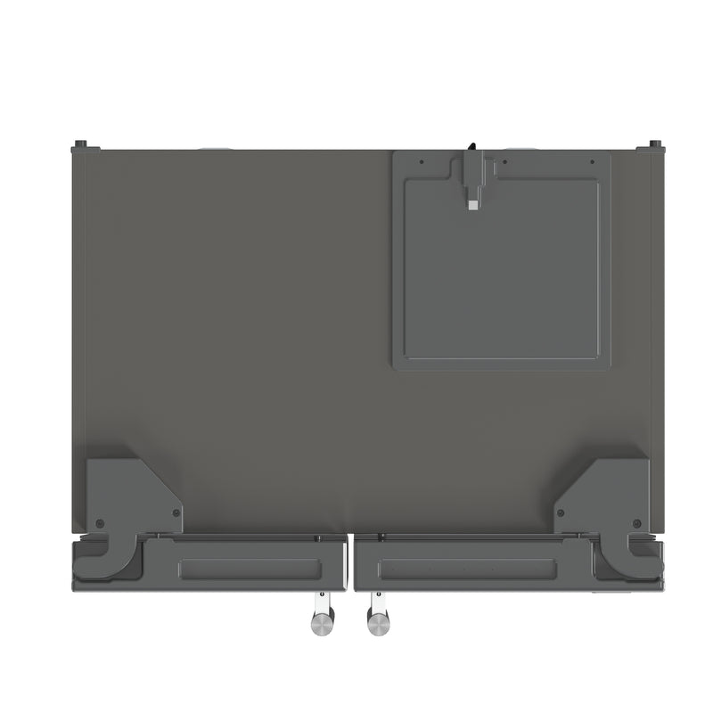 Forno Salerno 33" Freestanding Side-by-side Refrigerator in Stainless Steel with 15.6 cu.ft. Capacity, Fingerprint Resistant, with Stainless Steel Handles, FFRBI1805-33SB