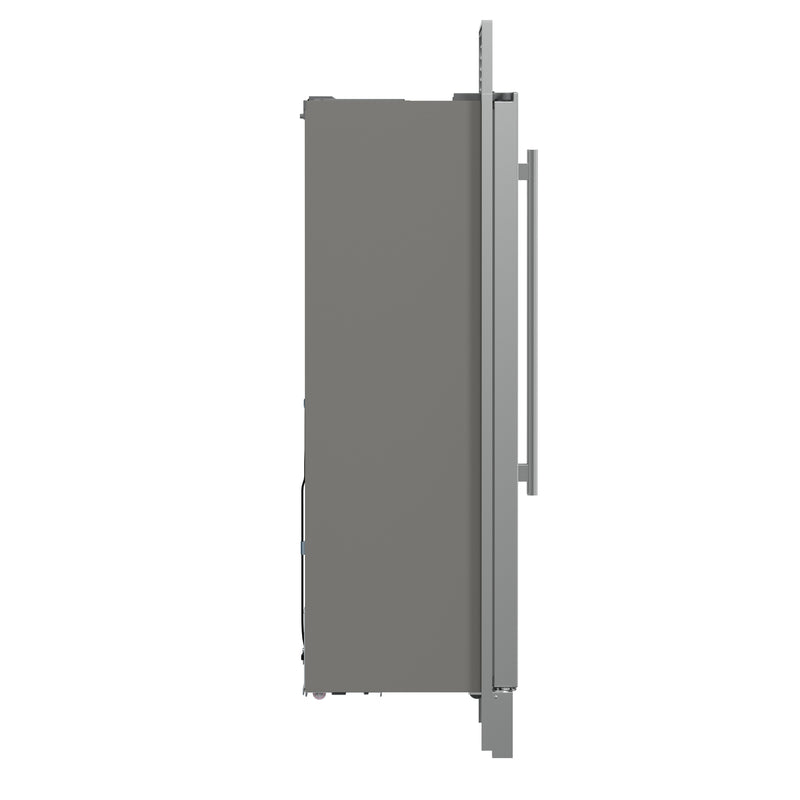 Forno Salerno 33" Built-in Side-by-Side Refrigerator in Stainless Steel, 15.6 cu.ft., Fast Cool & Fast Freeze, with Stainless Steel Handles, FFRBI1805-37SG