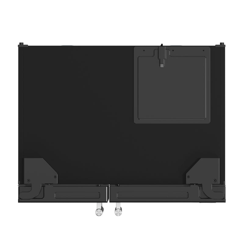 Forno Espresso Salerno 36" Freestanding Side-by-Side Refrigerator in Black, Ice & Water Dispenser, with Stainless Steel Handles, FFRBI1844-36BLK