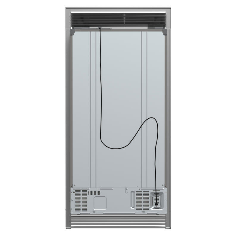 Forno Salerno 36" Side-by-Side Refrigerator in Stainless Steel, 20 cu.ft Capacity, Ice & Water Dispenser, FFRBI1844-40SG