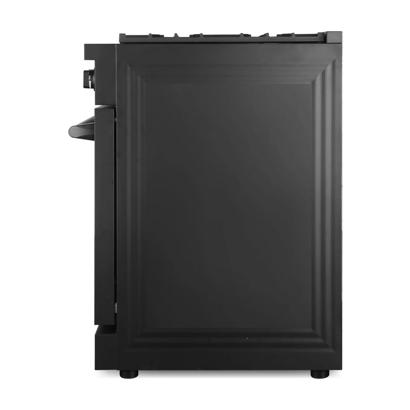 Cosmo 36" Lumin Collection 6.0 cu. ft. Freestanding Gas Range in Matte Black, Convection Oven, 6 Sealed Burners, COS-GRC366KB-BK