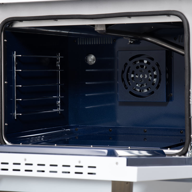 Forno Massimo 30" Freestanding Gas Range in Black, 5 Sealed Burners, Air Fry, True Convection, FFSGS6239-30BLK