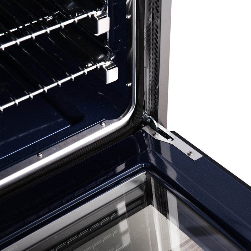 Forno Massimo 30" Freestanding Gas Range in Black, 5 Sealed Burners, Air Fry, True Convection, FFSGS6239-30BLK