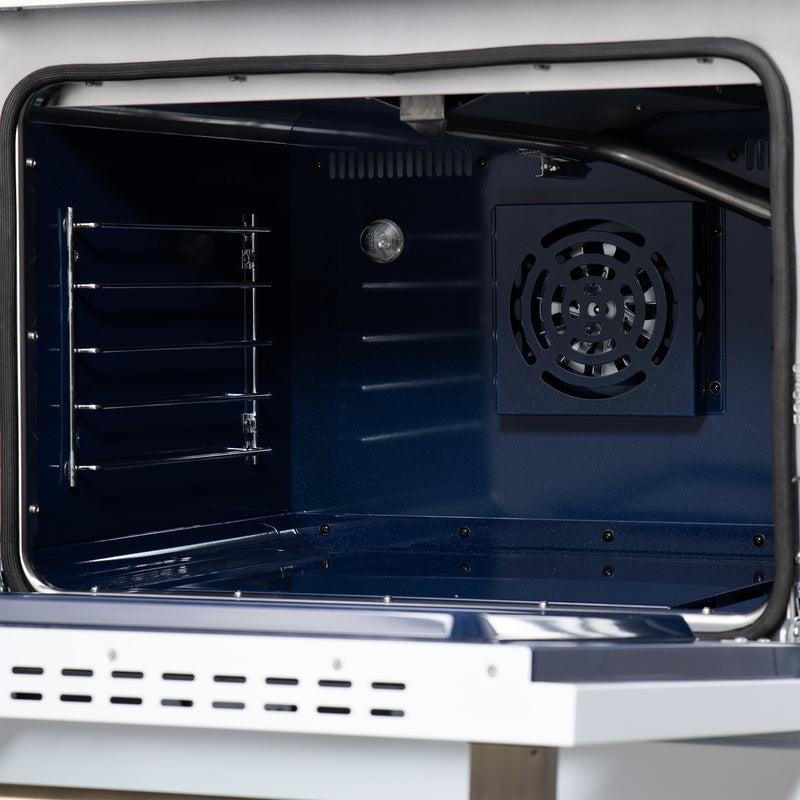 Forno Massimo 30" Freestanding Gas Range in White, 5 Sealed Burners, Air Fry, True Convection, FFSGS6239-30WHT