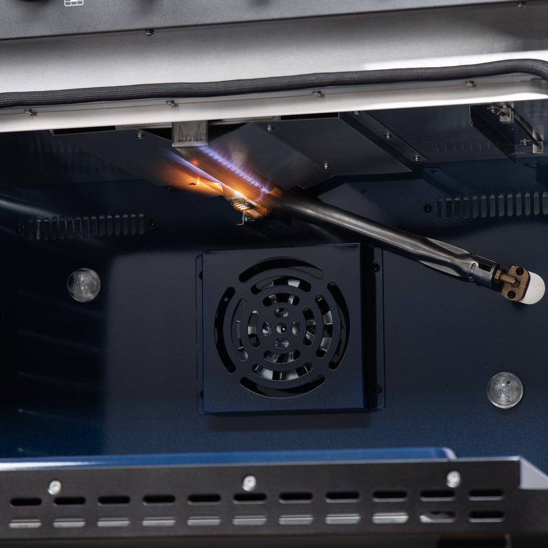 Forno Massimo 36" 5.36 cu. ft. Freestanding Gas Range with 6 Sealed Burners, Air Fryer Kit, Wok Support & Griddle in Black with Antique Brass Accents, FFSGS6239-36BLK