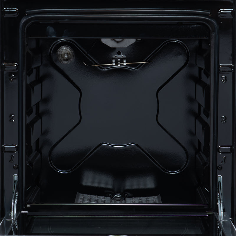 Forno Lamazze 20" Freestanding Gas Range in White, 4 Sealed Burners, Cast-Iron Grates, with Antique Brass Handles, FFSGS6265-20WHT