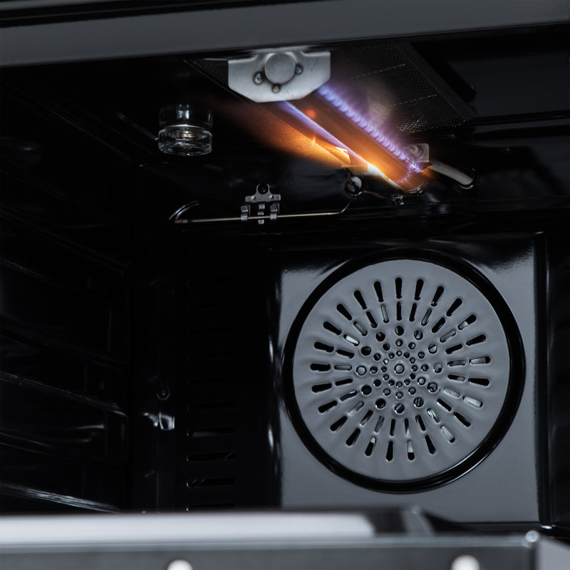 Forno Breno 24" Freestanding Gas Range in Stainless Steel, Air Fry, 4 Burners, FFSGS6272-24