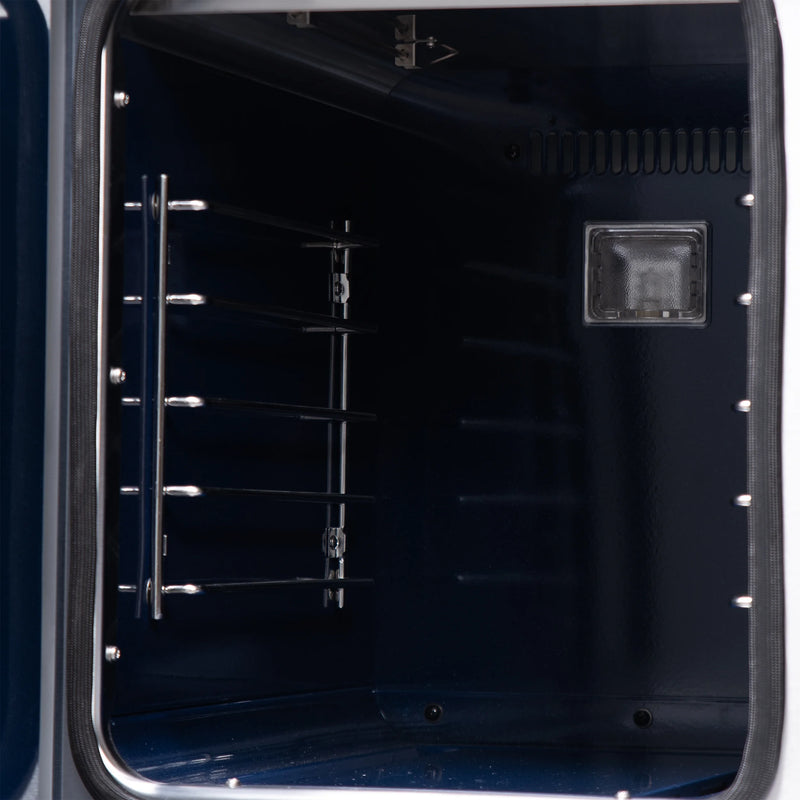 Forno Capriasca 48-Inch White Freestanding French Door Gas Range, 8 Burners, Convection Oven, Energy Efficient