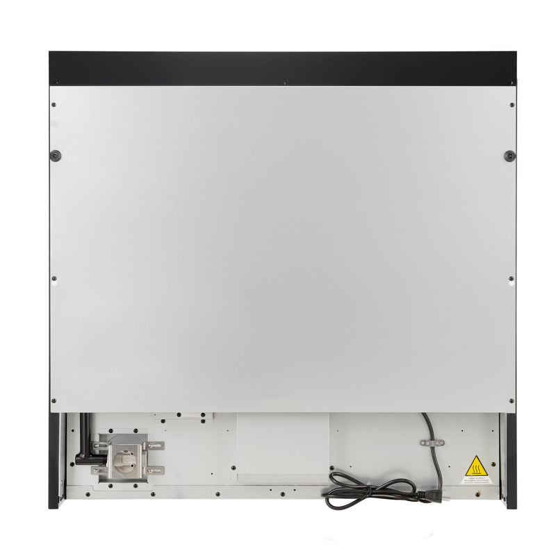 Forno Antico 36" Freestanding Gas Range in Black, 6 Burners, True Convection, with Antique Brass Handles, FFSGS6219-36BLK