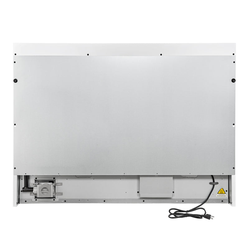 Forno Antico 48" Freestanding Gas Range in White, Double Oven, 8 Burners, with Antique Brass Handles, FFSGS6219-48WHT