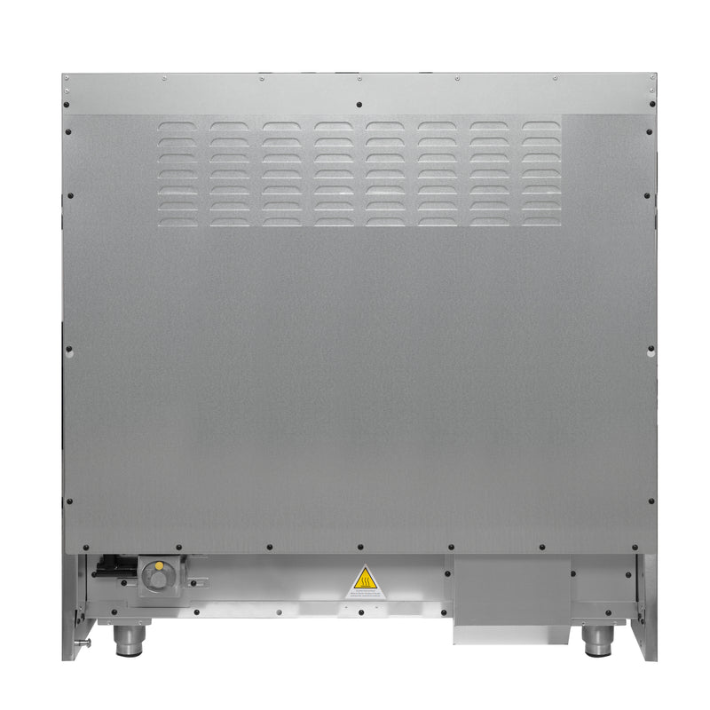 Forno Galiano 36" Freestanding Gas Range in White, 6 Burners, Cast-Iron Grates, with Antique Brass Handles, FFSGS6244-36WHT