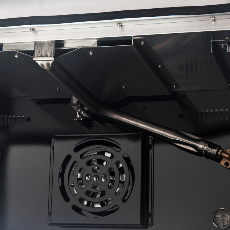 Forno Galiano 36" Freestanding Gas Range in White, 6 Burners, Cast-Iron Grates, with Antique Brass Handles, FFSGS6244-36WHT