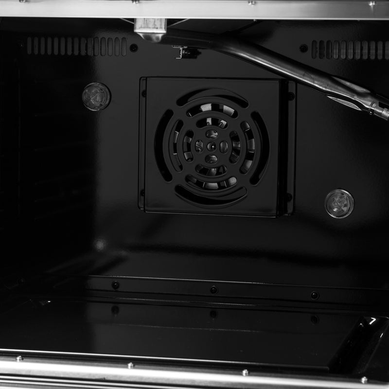 Forno Galiano 48" Freestanding Gas Range in Black, Double Oven, 8 Burners, Griddle, with Antique Brass Handles, FFSGS6244-48BLK