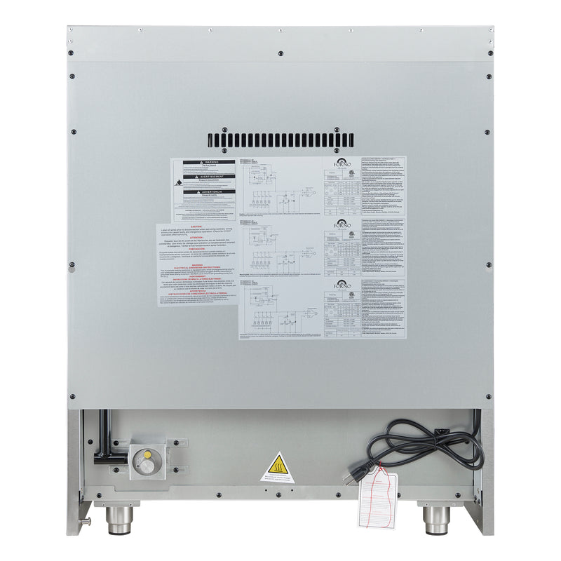 Forno Galiano 30" Freestanding French Door Gas Range in White, 5 Burners, Convection Oven, with Antique Brass Handles, FFSGS6444-30WHT