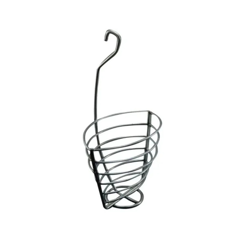 Grill Brothers Grill Basket made of stainless steel with spiral design and hook handle for grilling delicate foods.