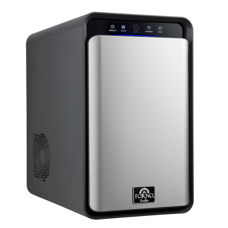 Sferico 11-in Ice Maker, Silver, 32 clear 2-in slow-melting spheres daily, stores more than 10 balls