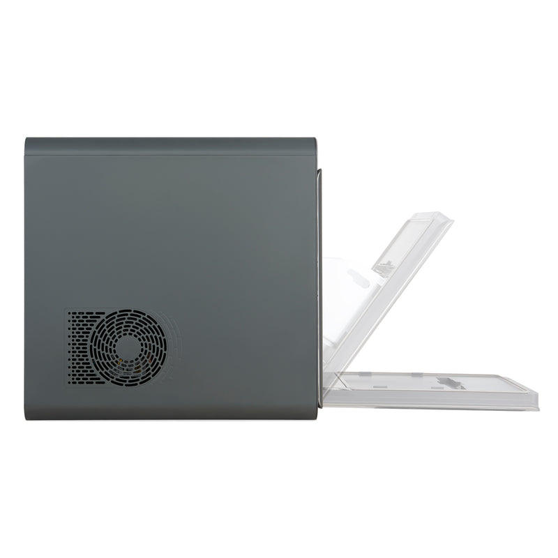 Sferico 11-in Ice Maker, Silver, 32 clear 2-in slow-melting spheres daily, stores more than 10 balls