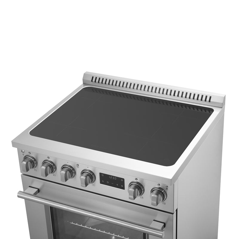 Forno Torino 30" Freestanding Induction Range in Stainless Steel, Air Fry, True Convection, FFSIN0936-30