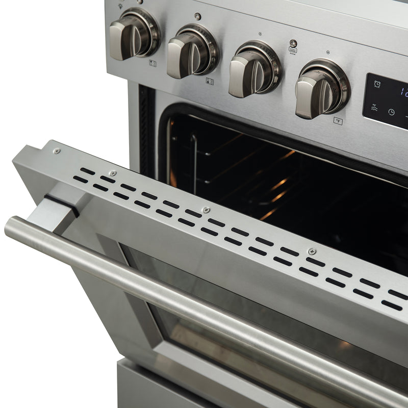 Forno Torino 30" Freestanding Induction Range in Stainless Steel, Air Fry, True Convection, FFSIN0936-30