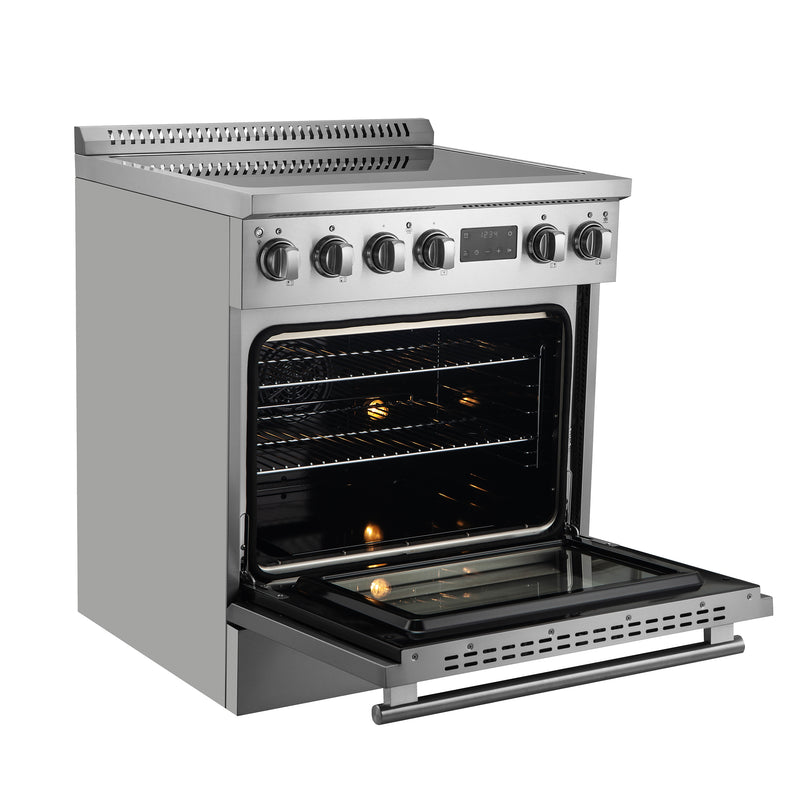 Forno Torino 30" Freestanding Induction Range in Stainless Steel, Air Fry, True Convection, FFSIN0936-30