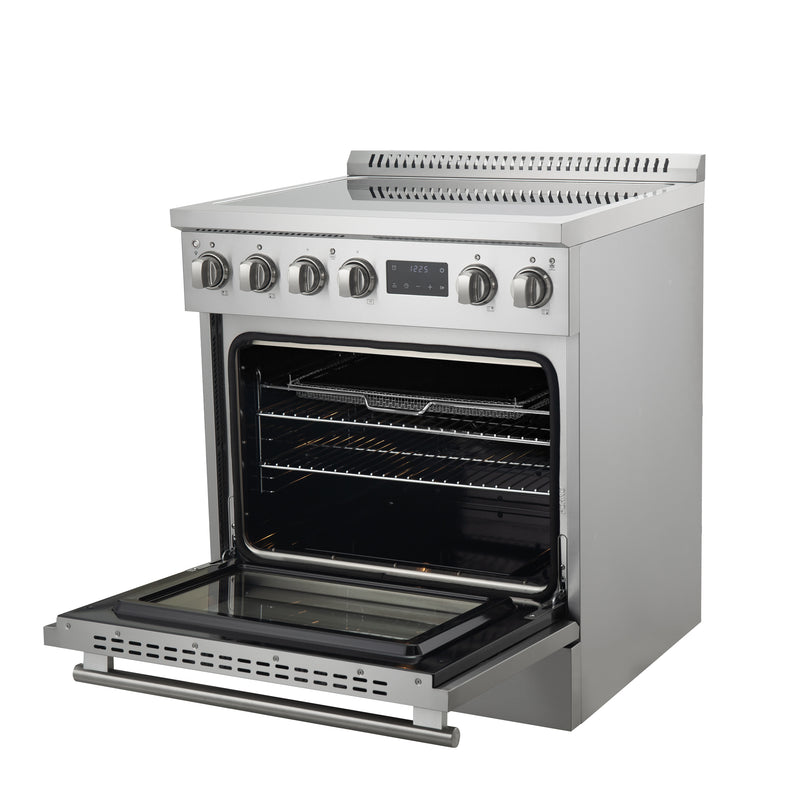 Forno Torino 30" Freestanding Induction Range in Stainless Steel, Air Fry, True Convection, FFSIN0936-30