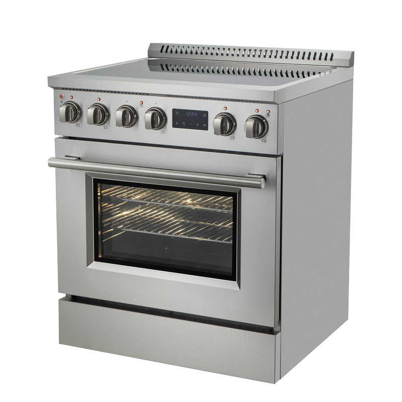 Forno Torino 30" Freestanding Induction Range in Stainless Steel, Air Fry, True Convection, FFSIN0936-30