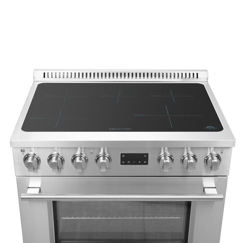 Forno Torino 36" Freestanding Induction Range, Air Fry, True Convection, FFSIN0936-36