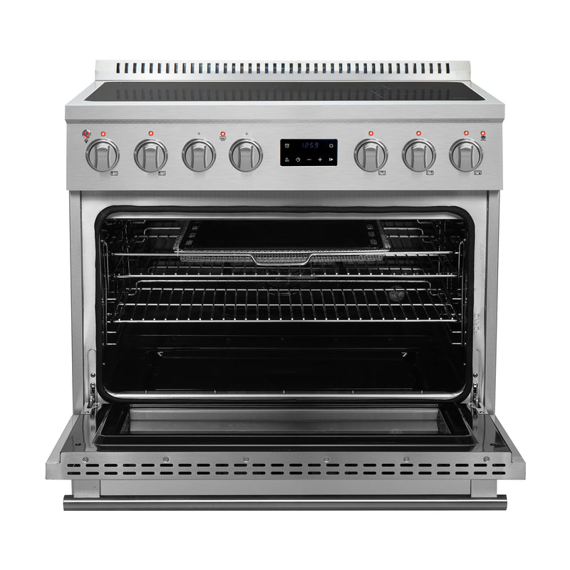 Forno Torino 36" Freestanding Induction Range, Air Fry, True Convection, FFSIN0936-36
