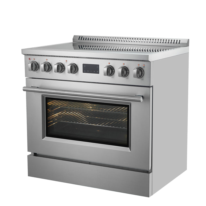 Forno Torino 36" Freestanding Induction Range, Air Fry, True Convection, FFSIN0936-36
