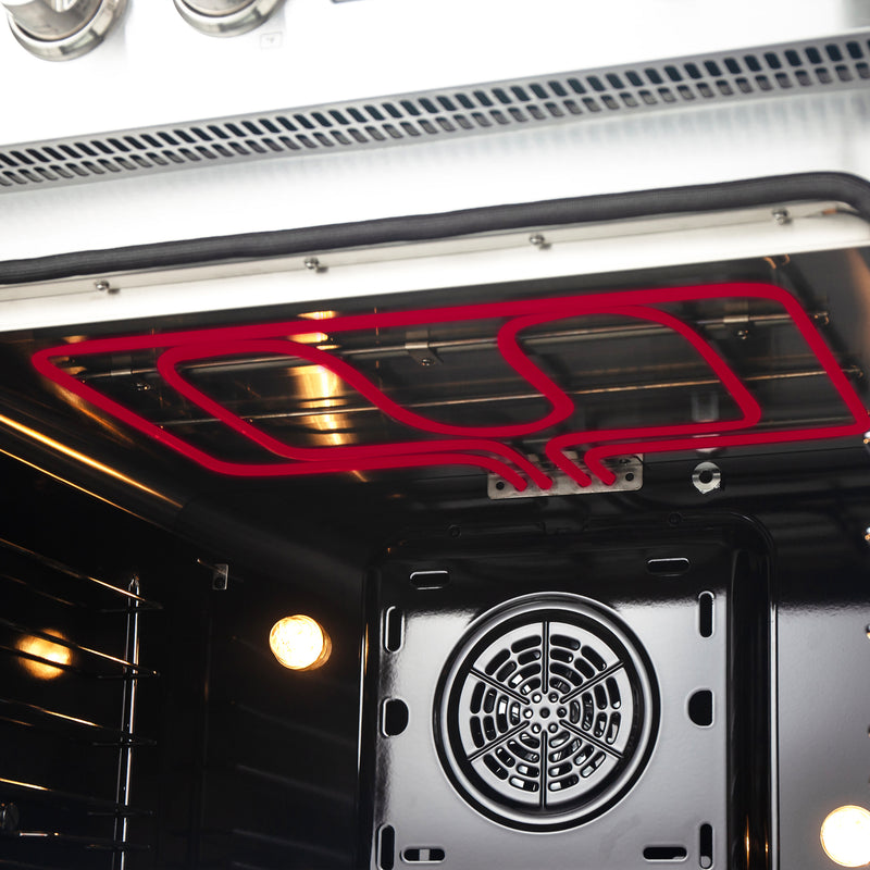 Forno Torino 36" Freestanding French Door Induction Range in Stainless Steel, Air Fry, True Convection, FFSIN0950-36