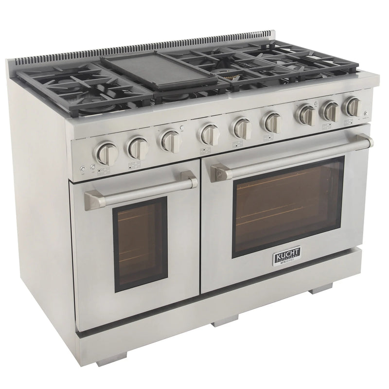 Kucht Professional 48" 6.7 cu ft. Natural Gas Range in Stainless Steel, KFX4800X-S