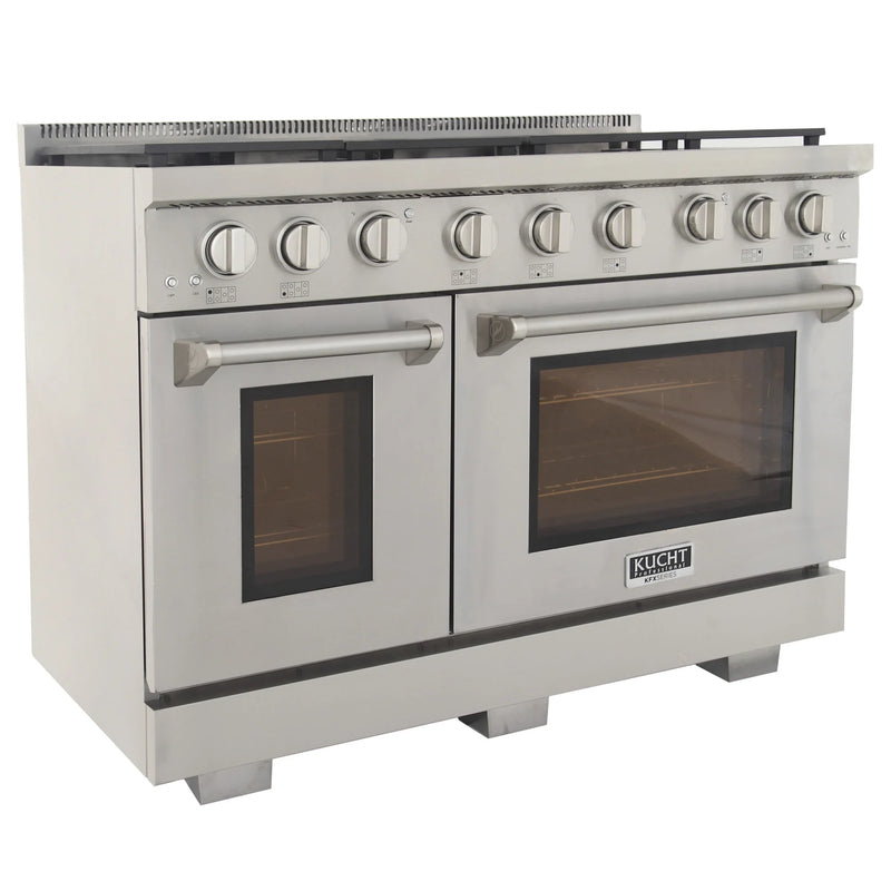 Kucht Professional 48" 6.7 cu ft. Natural Gas Range in Stainless Steel, KFX4800X-S