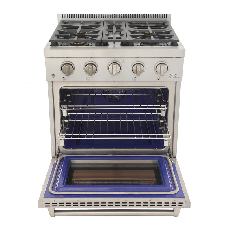 Kucht Professional 30" 4.2 cu ft. Propane Gas Range in Stainless Steel, KFX3000X/LP-S