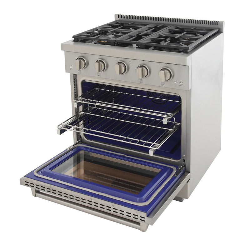 Kucht Professional 30" 4.2 cu ft. Propane Gas Range in Stainless Steel, KFX3000X/LP-S