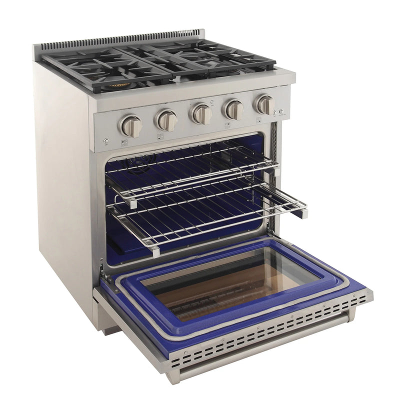 Kucht Professional 30" 4.2 cu ft. Propane Gas Range in Stainless Steel, KFX3000X/LP-S